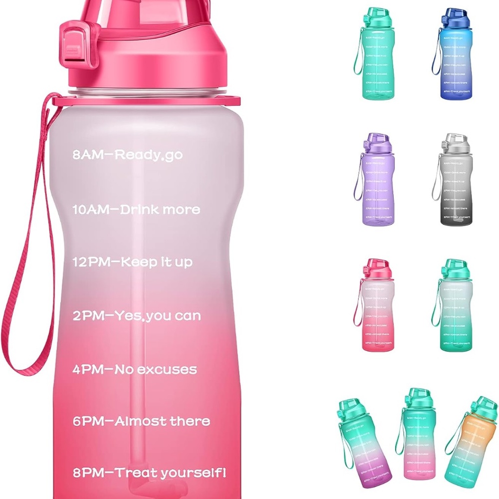Motivational Water Bottle with Time Marker